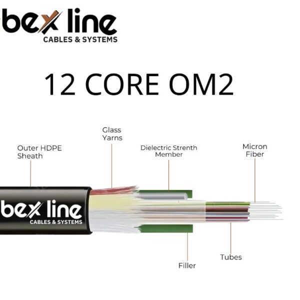 Optical Fiber Cable  Multi Mode OM2 12Core