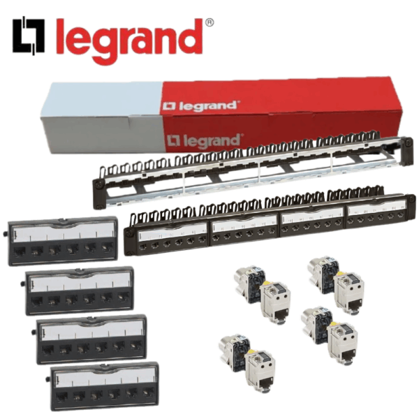 Legrand Patch Panle 24Port Cat6A SFTP FULLY LOADED